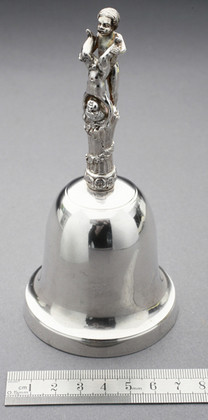 Silver Table Bell - Cast Silver Handle, 2 Cherubs